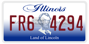 FR64294  license plate in IL