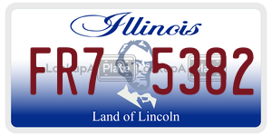 FR75382  license plate in IL
