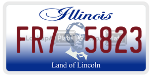 FR75823  license plate in IL