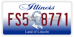 FS58771  license plate in IL
