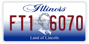 FT16070  license plate in IL