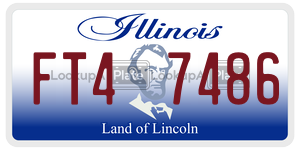 FT47486  license plate in IL