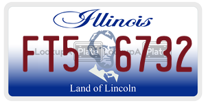FT56732  license plate in IL