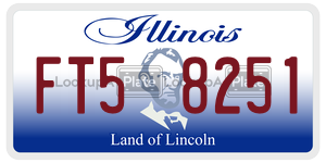 FT58251  license plate in IL