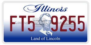 FT59255  license plate in IL