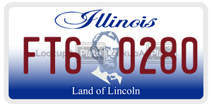 FT60280  license plate in IL