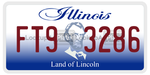 FT93286  license plate in IL