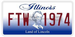 FTW1974  license plate in IL