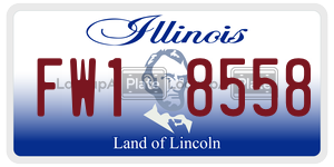 FW18558  license plate in IL