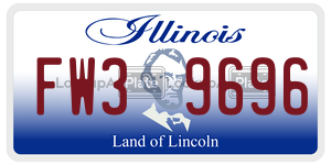FW39696  license plate in IL