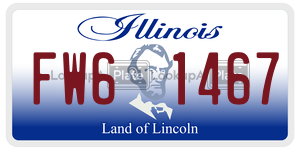 FW61467  license plate in IL