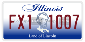 FX11007  license plate in IL