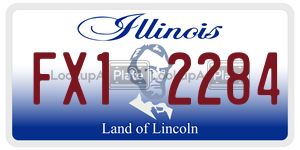 FX12284  license plate in IL
