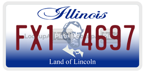 FX14697  license plate in IL