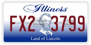 FX23799 license plate in Illinois