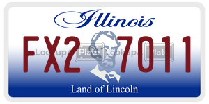 FX27011  license plate in IL