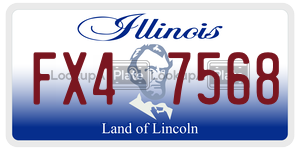 FX47568  license plate in IL