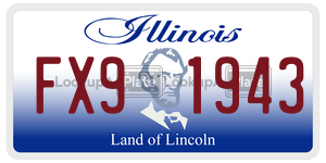 FX91943 license plate in Illinois