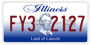 FY32127  license plate in IL