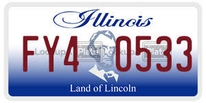FY40533  license plate in IL