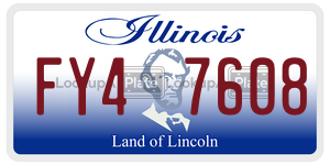 FY47608  license plate in IL