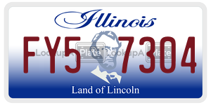 FY57304  license plate in IL