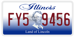FY59456  license plate in IL
