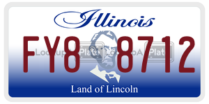 FY88712  license plate in IL