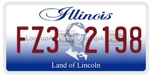 FZ32198  license plate in IL