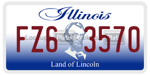 FZ63570  license plate in IL