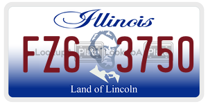 FZ63750  license plate in IL