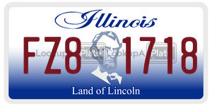 FZ81718  license plate in IL