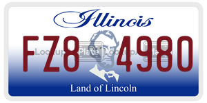 FZ84980  license plate in IL
