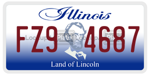FZ94687  license plate in IL
