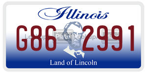 G862991  license plate in IL