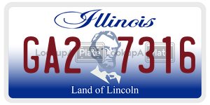 GA27316  license plate in IL