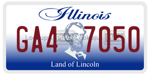 GA47050  license plate in IL