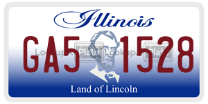 GA51528  license plate in IL