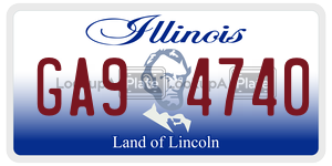 GA94740  license plate in IL