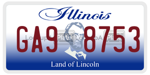 GA98753 license plate in Illinois