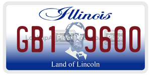 GB19600  license plate in IL