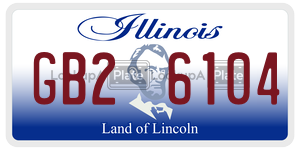 GB26104  license plate in IL