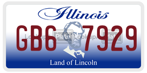 GB67929  license plate in IL