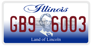 GB96003  license plate in IL