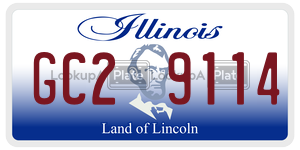 GC29114  license plate in IL