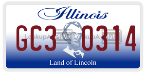 GC30314  license plate in IL