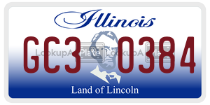 GC30384  license plate in IL
