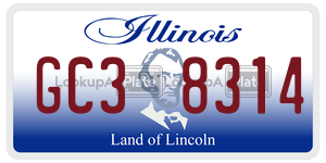 GC38314  license plate in IL