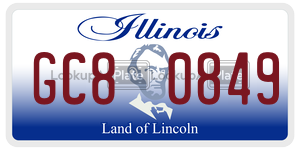 GC80849  license plate in IL