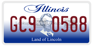 GC90588  license plate in IL